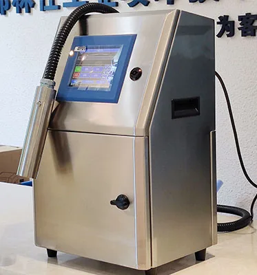 2022 new good quality metal body pipe cable EXP date code white ink Inkjet Printer