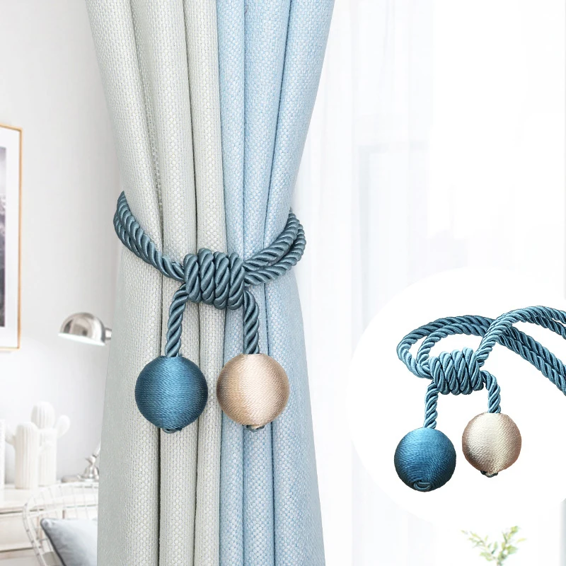 Curtain binding new style hanging ball belt simple modern creative decorative curtain buckle binding belt