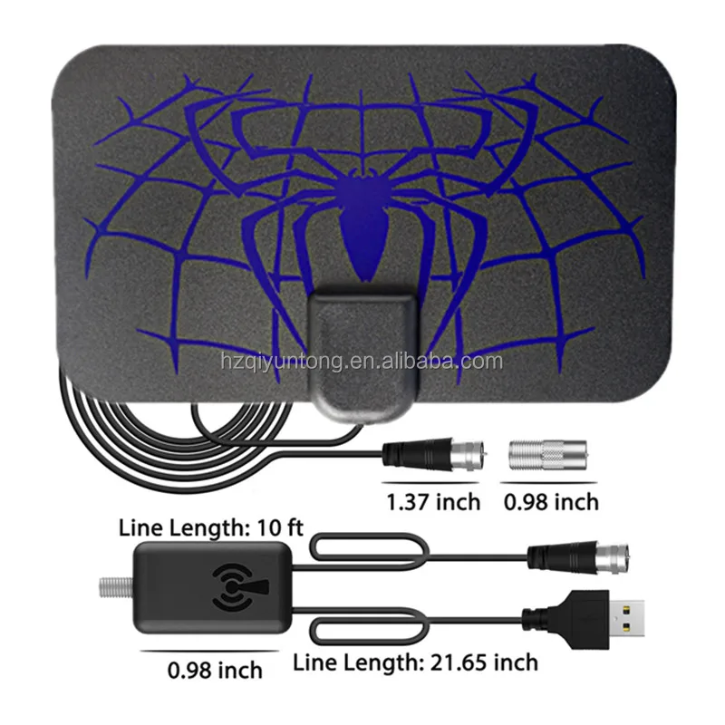 2024 Newest Portable HD Tv Antenna Indoor Support 4K 1080P Digital Antenna For All Older Tv Philippines