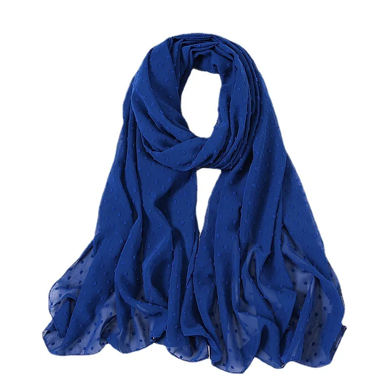 Wholesale Jacquard Fabric Breathable Jersey Headbands Wrap Chiffon Hijab Shawl Netherlands Comfortable Plain Ethnic Muslim Hijab