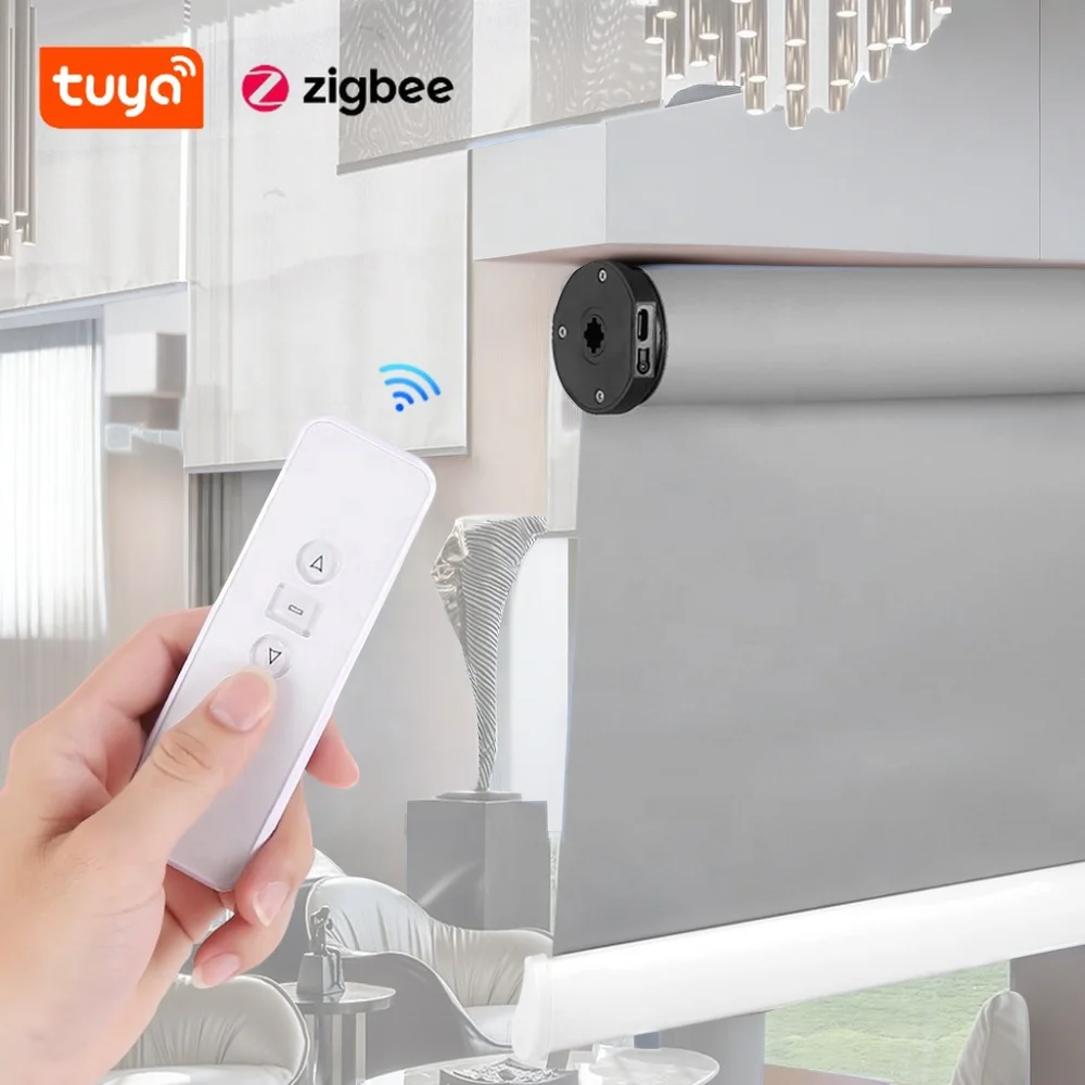 Leisguar A-OK Tubular Motor AM25  Lithium Battery  Electric Roller Blind