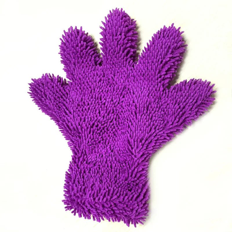 BONNO Reusable Microfiber Cleaning Gloves for Cleaning Household Washing The Car Dishwashing Mitt Microfiber