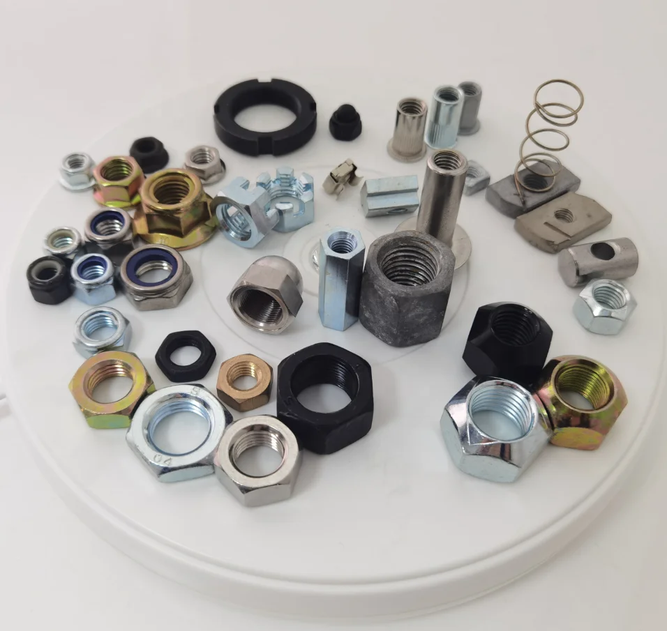 Hex Serrated Flange Dome Cap Nut Insert Square Cage Lock Heavy Coupling Hex Nuts Stainless Steel Weld Hex Flange Nut