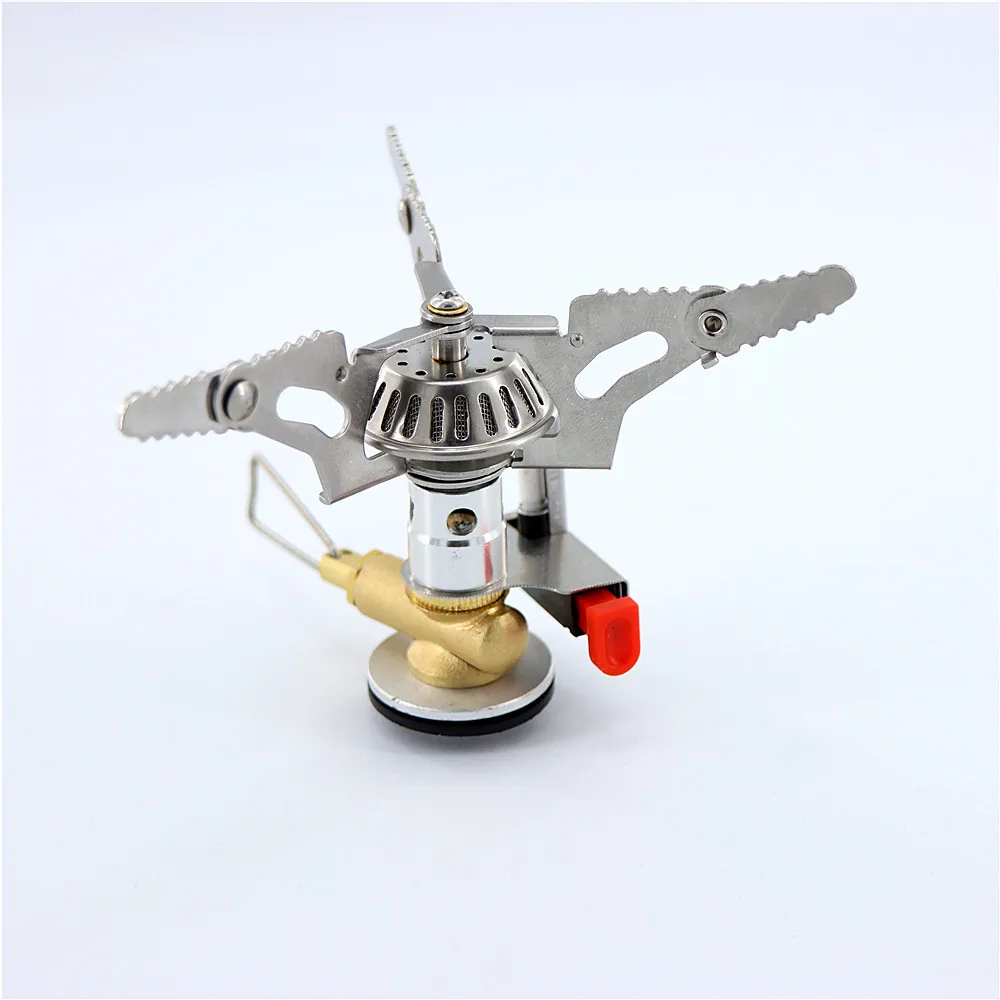 Outdoor Hiking Portable Folding Gas Stove Burners With Piezo Ignition integrated MINI Stoves