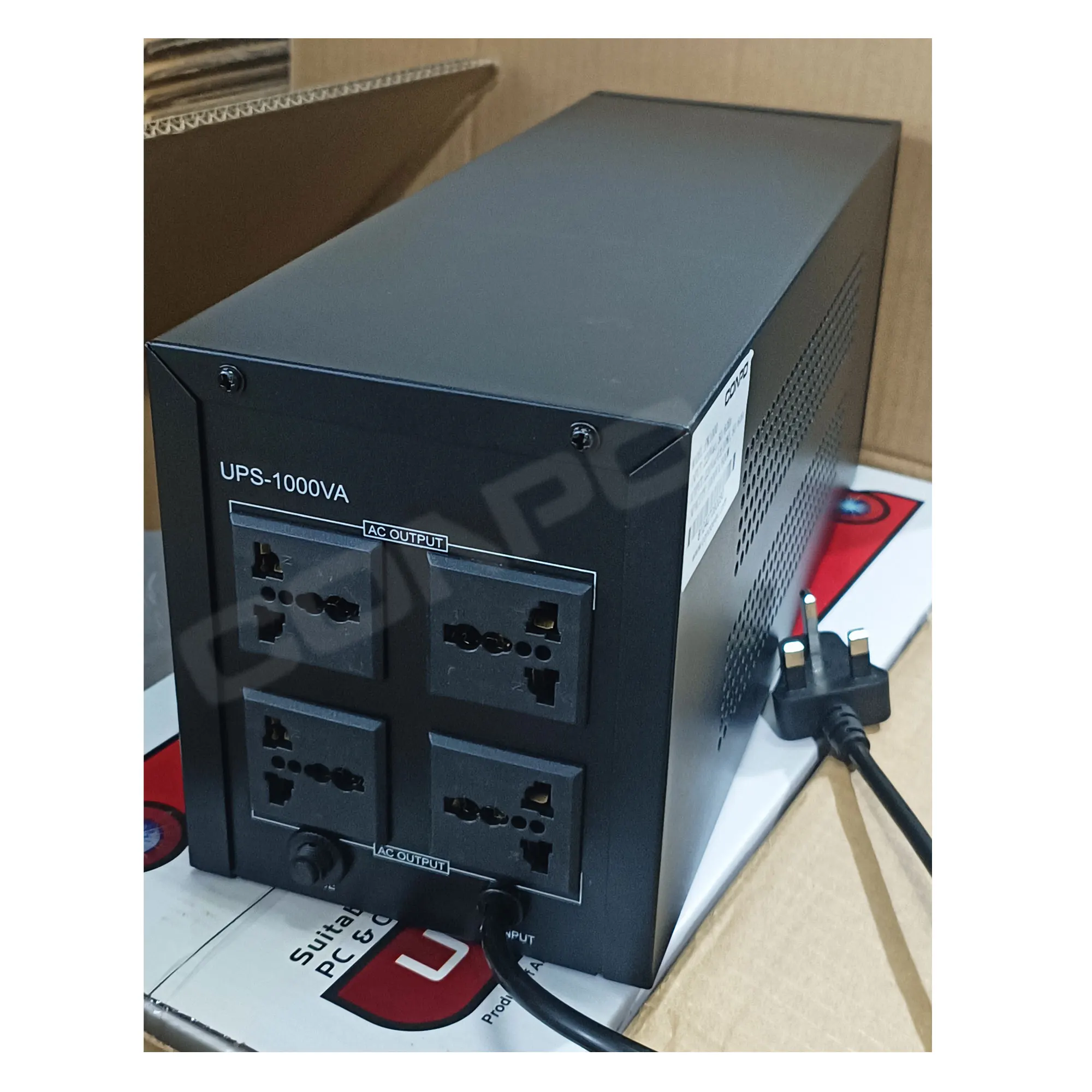 PK1000 1000VA/600W, in-built Battery 7AH/12V*2, Backup UPS/Offline UPS/Line interactive UPS with Surge protections 110V/220V
