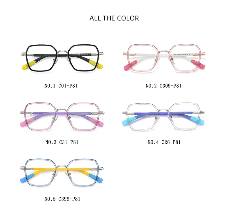 CONCHEN good factory fashion classic TR90 frame eyewear thick blue light blocking kids glasses wholesale optical glasses kid.