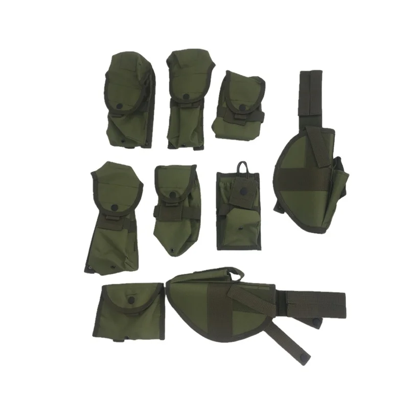 Olive Green Multifunctional Tactical Combat Training Paintball Game Vest with hydration water bladder