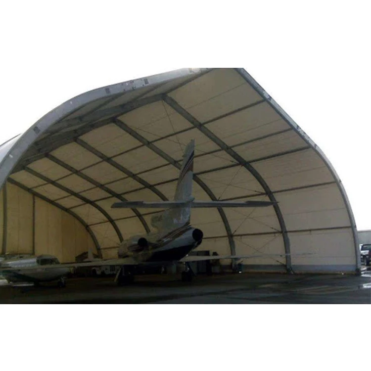 Aluminium Outdoor Airplane Storage Hangar Aircraft Curve Tent For Airport