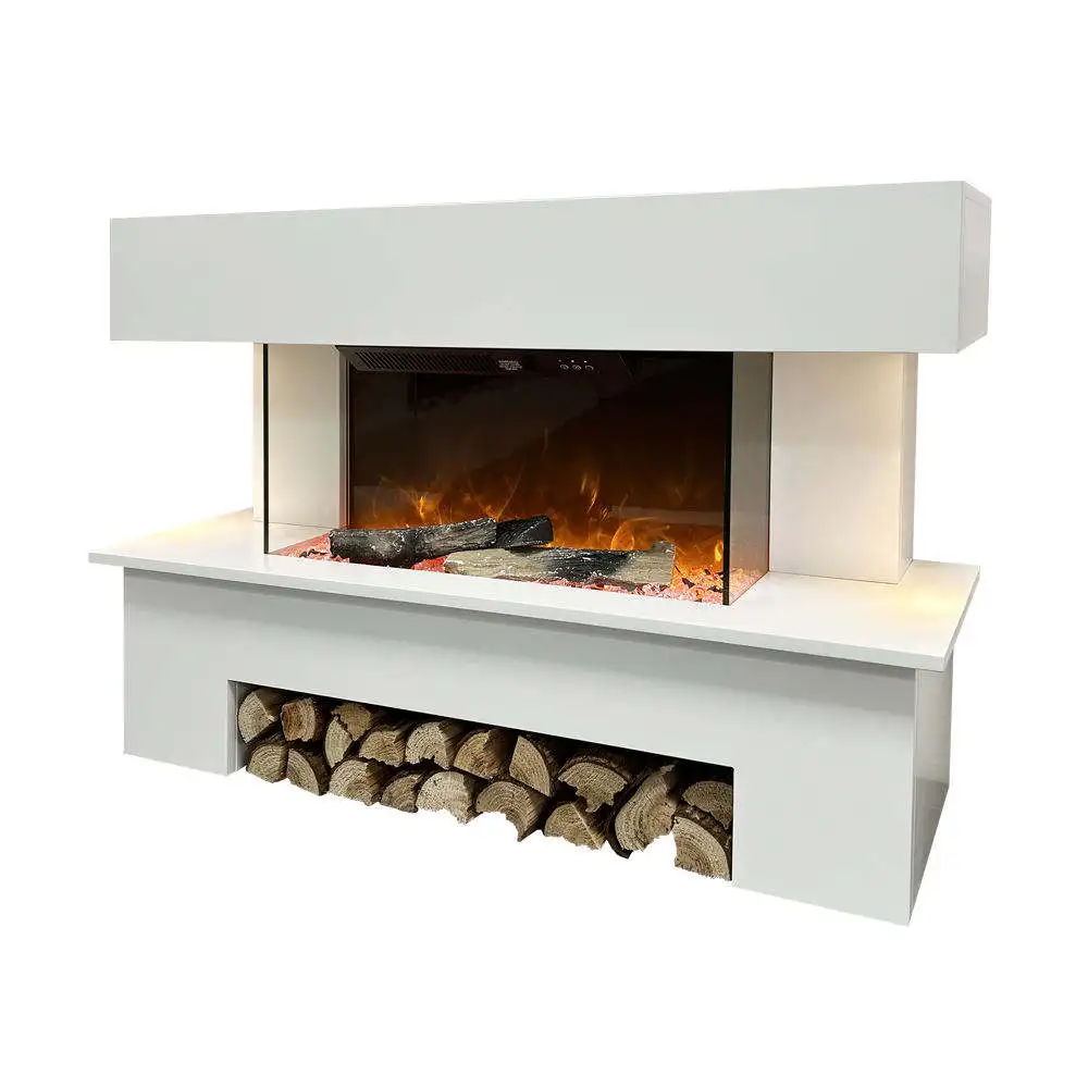 2024 New Household Light Colored All Match 220v 240v Freestanding Fireplace With Light