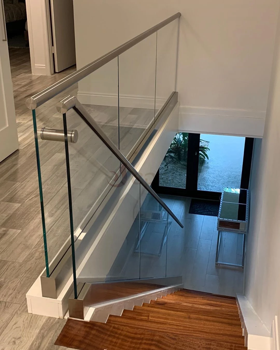 Foshan outdoor balcony railings aluminum modern glass railings for balconies