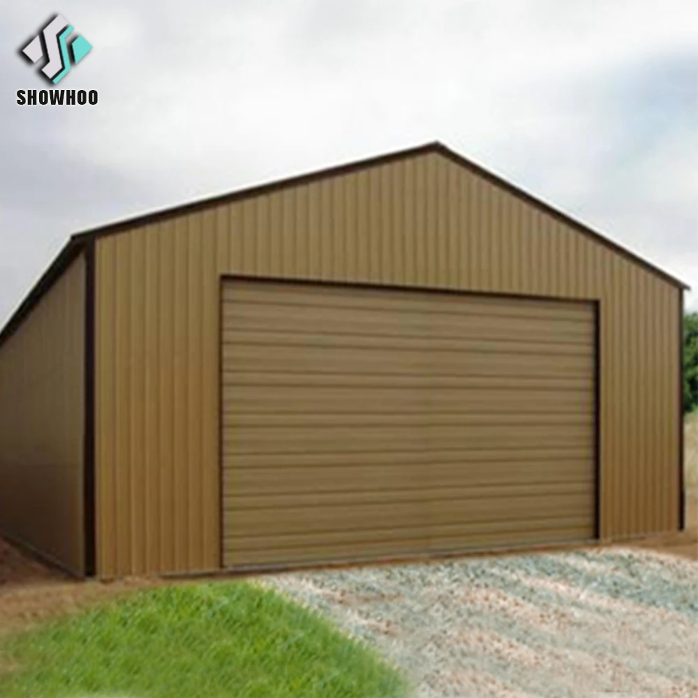 China prefabricated waterproof light steel structure storage building metal sheds for sale
