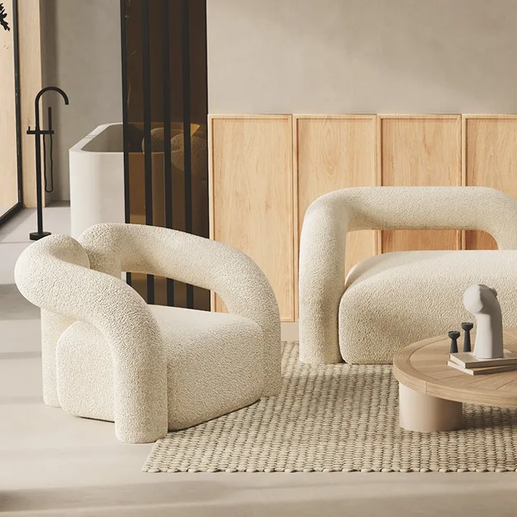 ATUNUS Spider Backrest Lounge Chair Single Sofa Classic Creative Water Pipe Special-Shaped Nordic Leisure Chair for Living Room