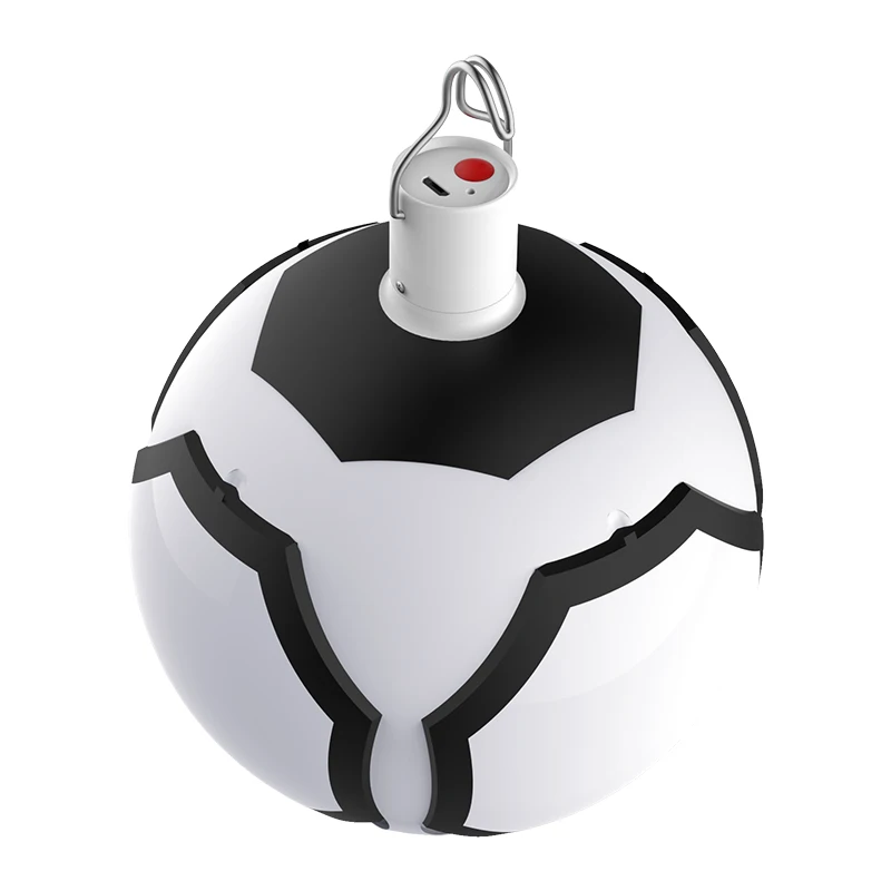 chinese supplier solar ultra bright detachable foldable football led camping light lantern chinese lamps with hanging
