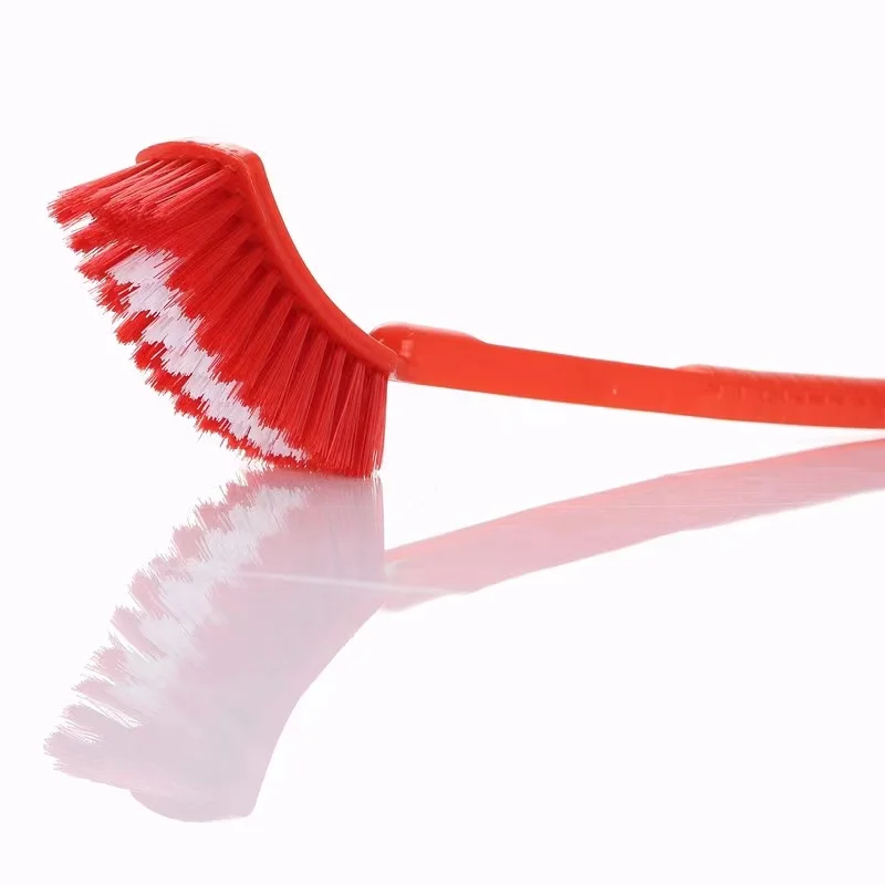 India market heavy duty plastic double hockey brush toilet cleaning brush Bathroom Sanitary Toilet Brush Household Cleaning Tool