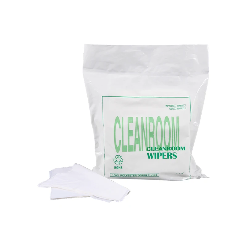 OEM Cold cut straight grain Cleanroom wipers microfiber cloth 100g Clean Room Wipes OEM