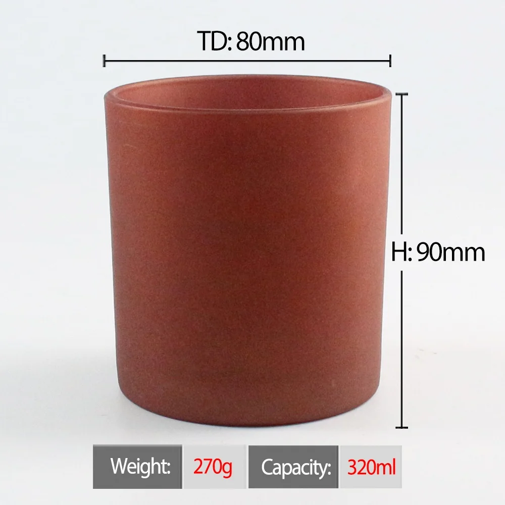 in bulk 300ml straight side matte candle jars clear 10oz reasonable price frosted amber glass candle jar