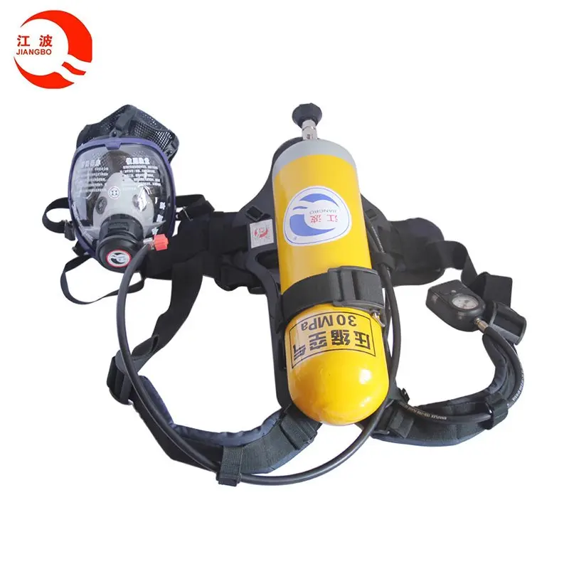 Audible and visual warning alarm system for scba
