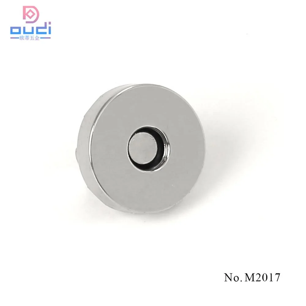 18*4MM Custom Metal Magnet For Leather Bag Strong Bag Closure Magnetic Button Fasteners For Clothing