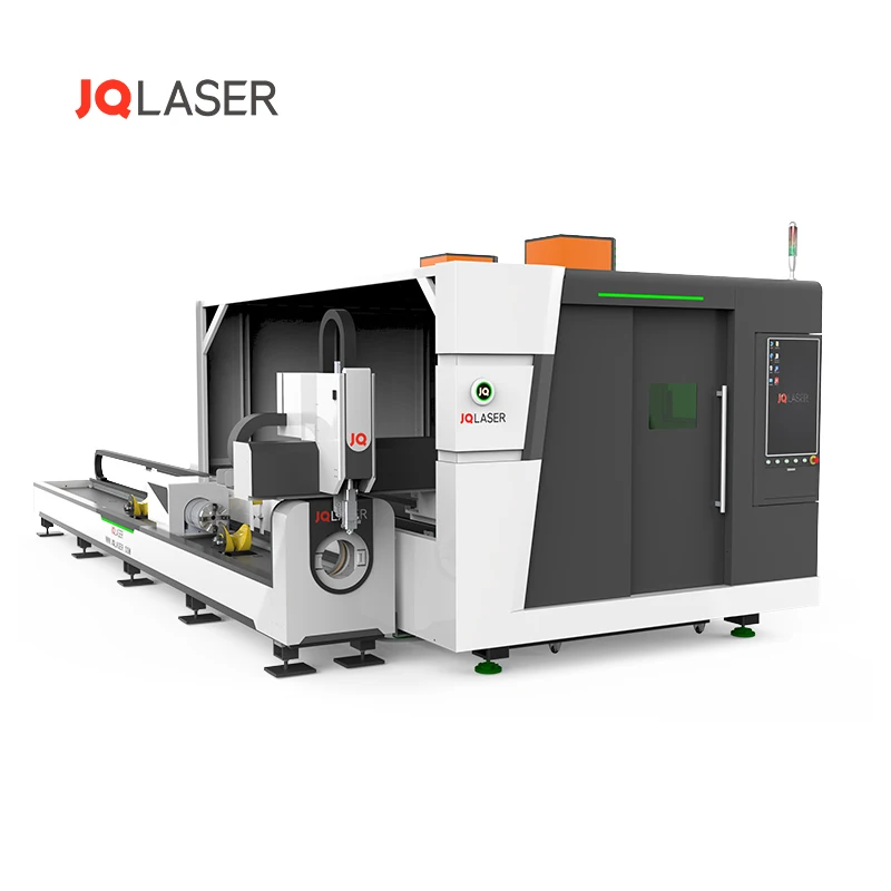 Multifunction Sheet Tube Laser Cutting 6 kw Full Cover Fiber Laser Metal Plate Tube Cutter Machine