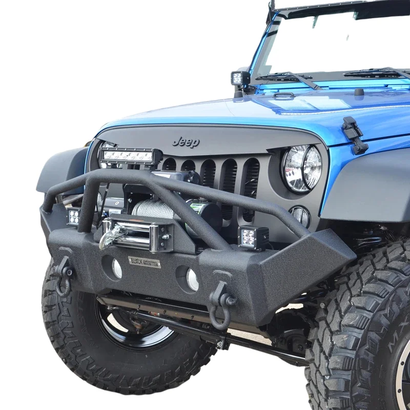  Стальной передний бампер для Jeep Wrangler JK JL
