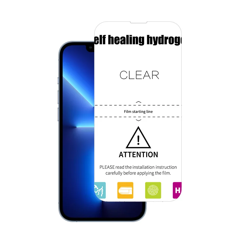 Wholesale 180*120mm bubble free screen protector film sheet HD clear TPU hydrogel film for Iphone Series Any model size