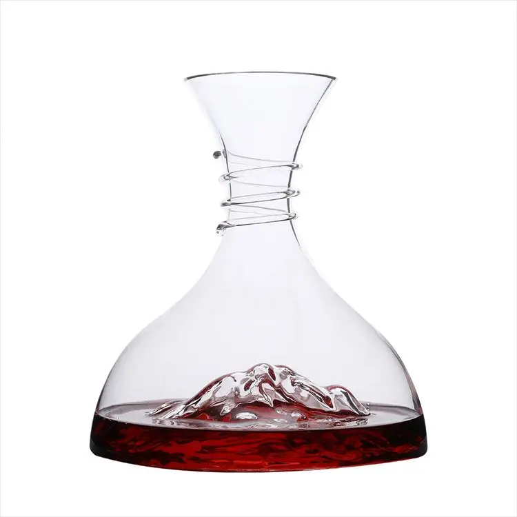 Custom  fancy iceberg north european Unique Crystal Decanter Set Customized for restaurant