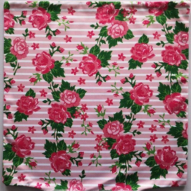 UV Protected Olefin Waterproof Outdoor Custom Printed 100% Polyester Throw Pillow