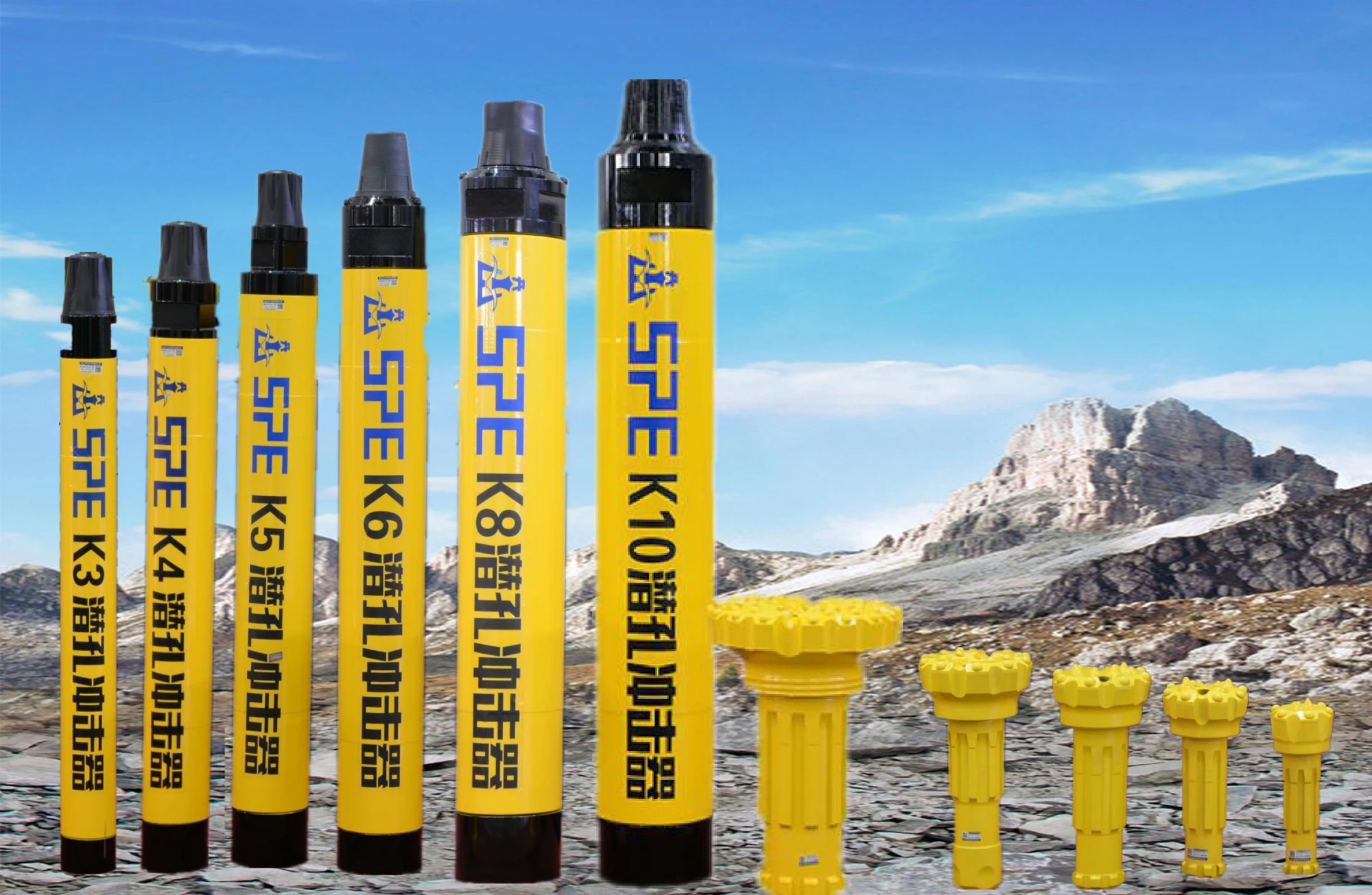 hole rock drilling water well drilling air pressure mission 40 high pressure dth hammer drilling machine