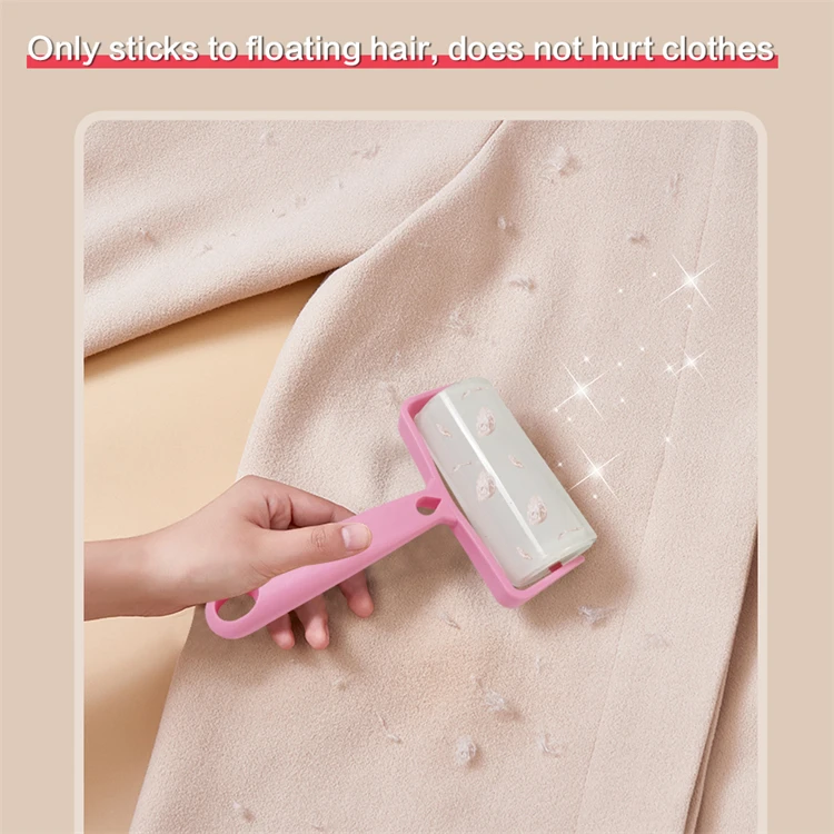 Reusable Silicone Pets Gel Lint Roller Washable Animal Hair Dust Remover Sticky Roller For All Types Of Cloths