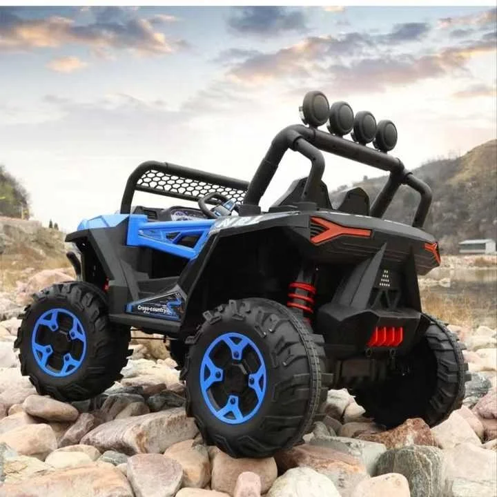 India hot sale kids remote control car with two seats spare parts separate battery electric kids toy car