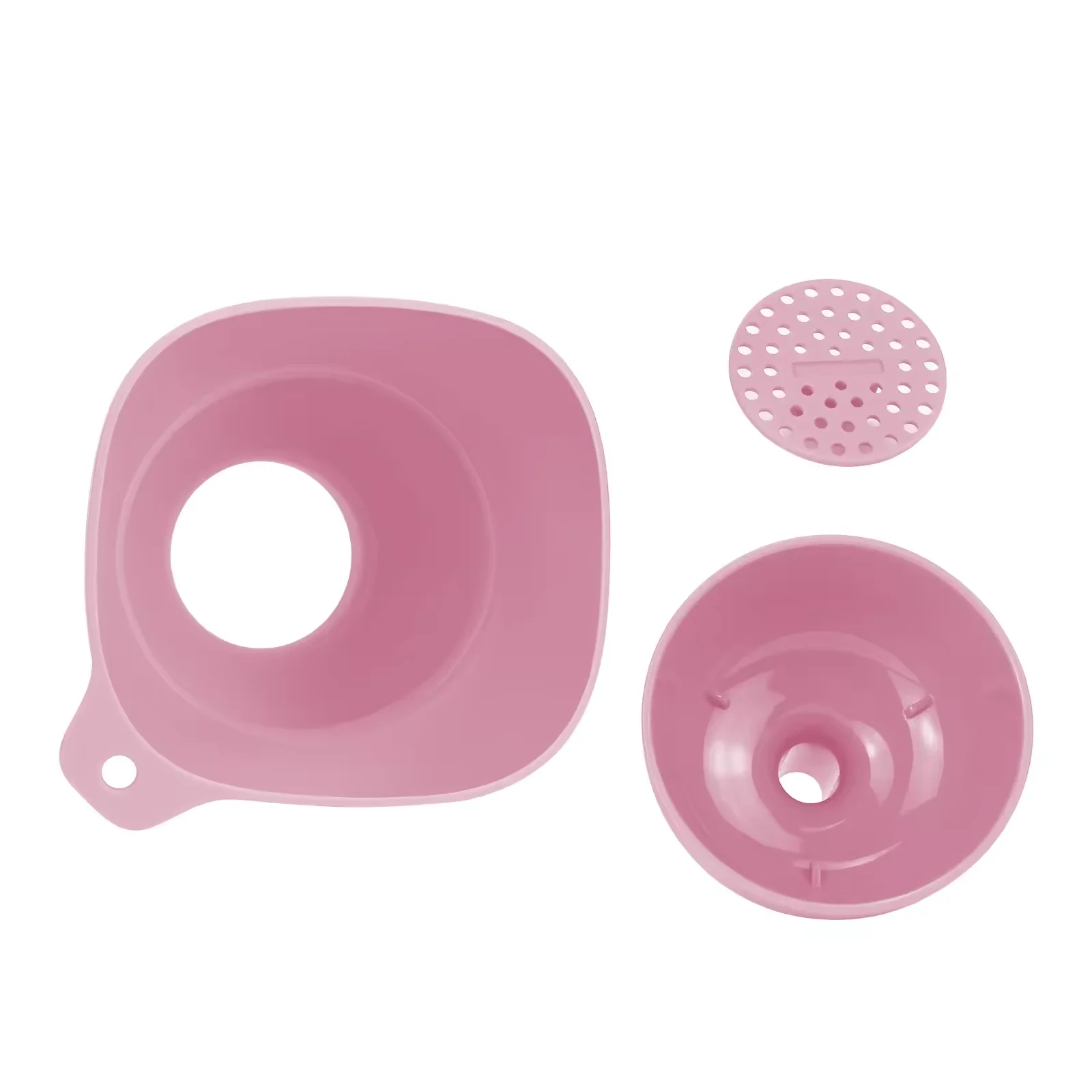 2024 New Product Multi-Functional Kitchen Foldable Silicone Oil Funnel with Special Design Own Mold Colander & Strainer