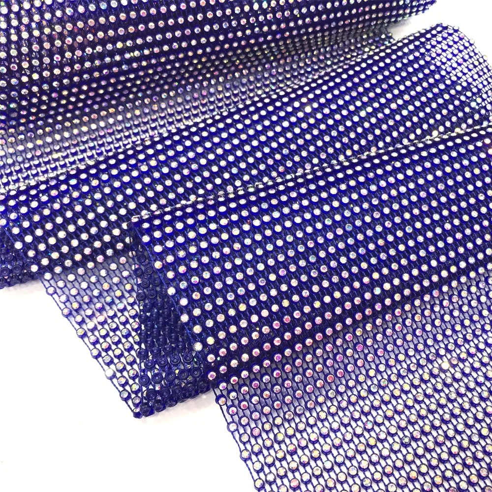 S129 оптовая продажа, разрезаемая эластичная тянущаяся блестящая сетчатая ткань со стразами для рукоделия, Тканевая обувь, аксессуары для сумок