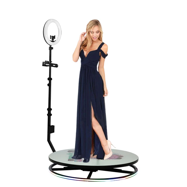 360 Photo Booth Photobooth Rotary Turntable Video Fotografia 360 Photography Supplies Panoramic Shooting Plataforma