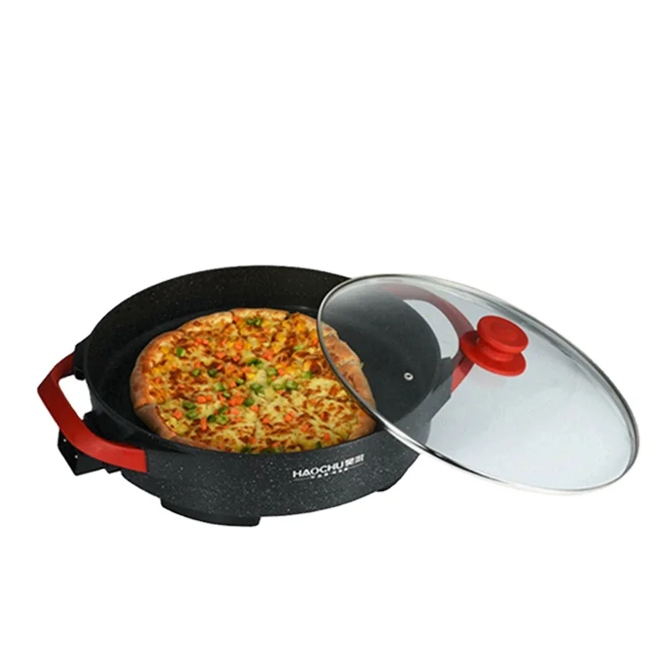 
40cm Multi Functional Stone Non Stick Electric Pizza Frying Pan 