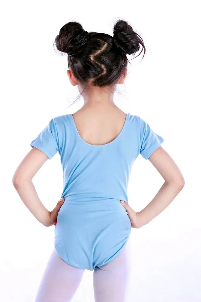 CL00167, высокое качество, OEM, индивидуальный логотип, детская тренировочная Одежда для танцев, трико, балетные трико с коротким рукавом для девочек, распродажа