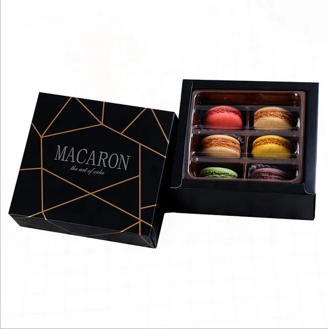 
Wholesale 12 Pack France Macarons Packaging 6 Pack Macarons Packaging Box 
