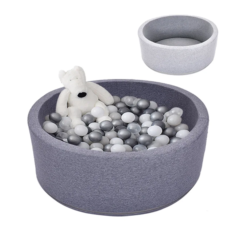 
High Quality Baby Room Indoor Sports toys Gray Soft Sponge ball pool Playground for Kids ocean pool 