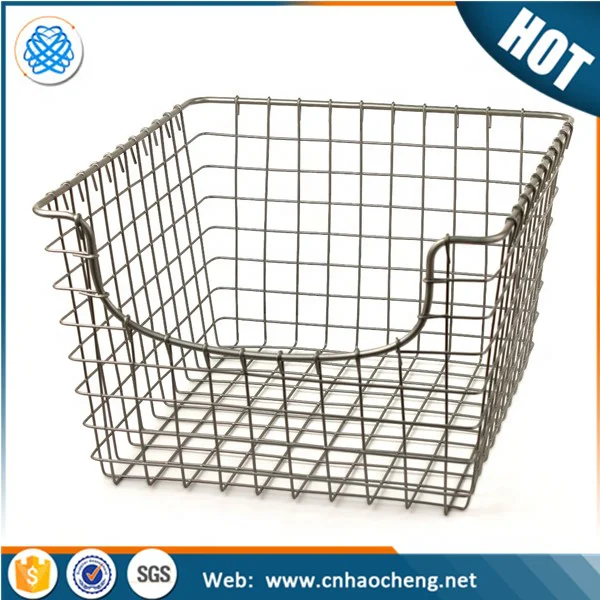 304 stainless steel wire mesh tall wire basket for bike