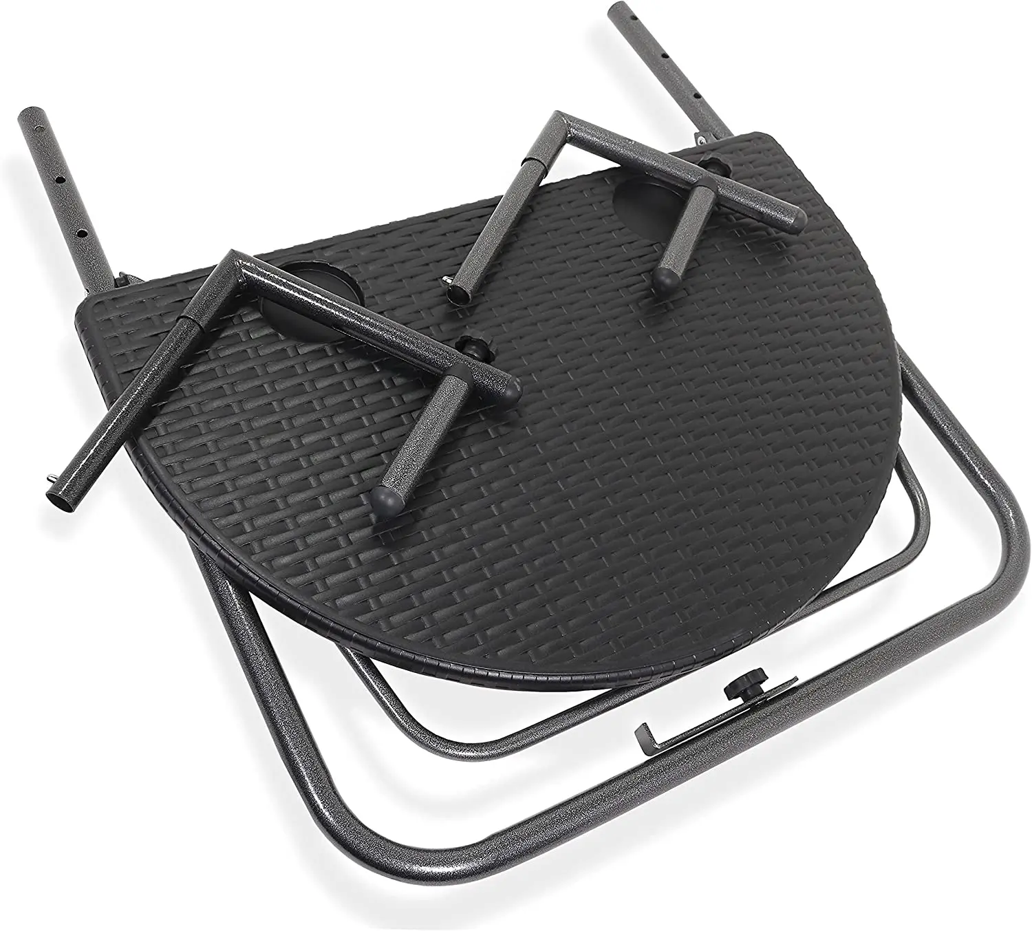 HDPE Garden Folding Balcony Table Hanging Adjustable Deck Table for Patio