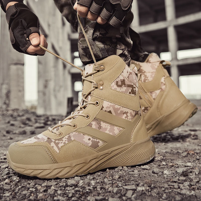 winter outdoor climbing hiking shoes desert jungle hunting men fashion boots casual shoe