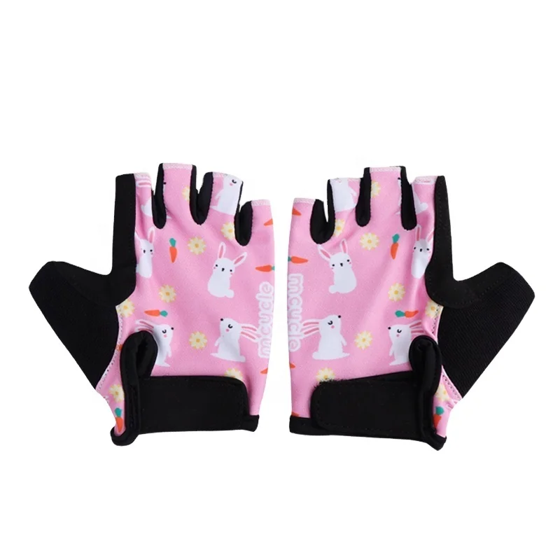 Детские перчатки без пальцев, велосипед, Велоспорт, кемпинг, тренировка, Спорт на открытом воздухе, перчатки для детей