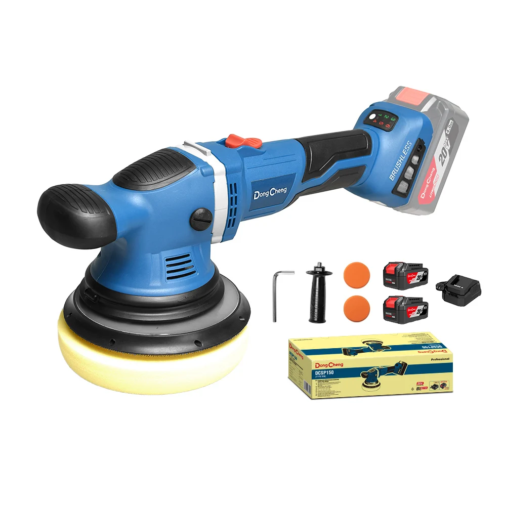 DongCheng 150mm Cordless Polishing Machine 6-speed Brushless Random Orbit Polisher