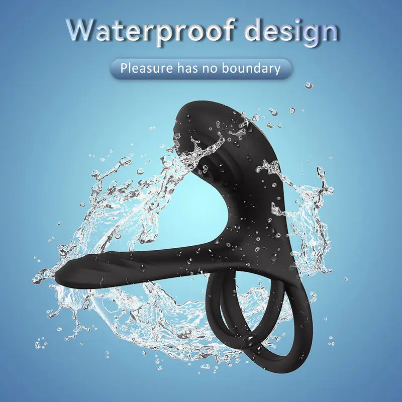 Sperm-Locking Ring Generation 2 Remote Control Electric Locking Sperm Ring Silicone Stimulation Couples Share Vibrating Ring