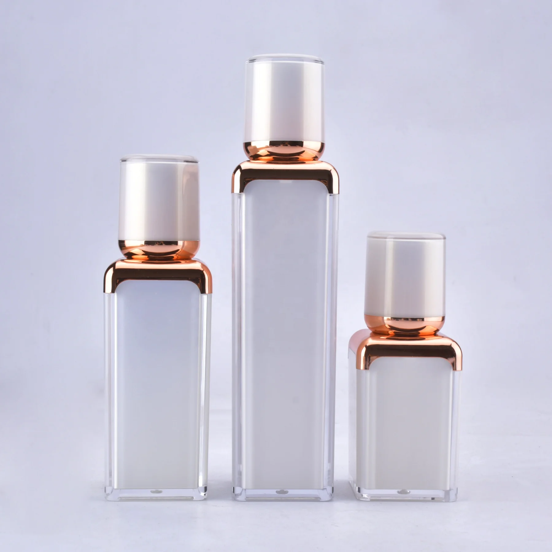 Cosmetic pots cosmetiques carres contenants de creme de jour et de nuit 50g pot de maquillage bleu de luxe