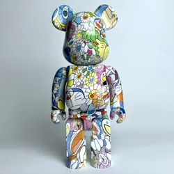 2 Colour 28cm 400% Tide Brand Bearbrick Takash DOB Doraemon ABS Action Figure With Boxed