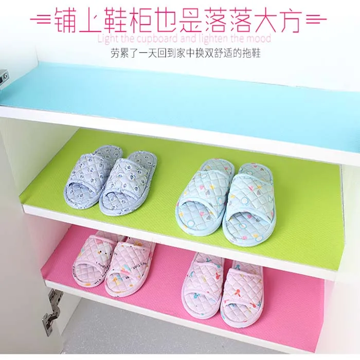 Easy to Cut Kitchen Cabinets Drawer Refrigerator EVA Shelf Liners Mats Roll
