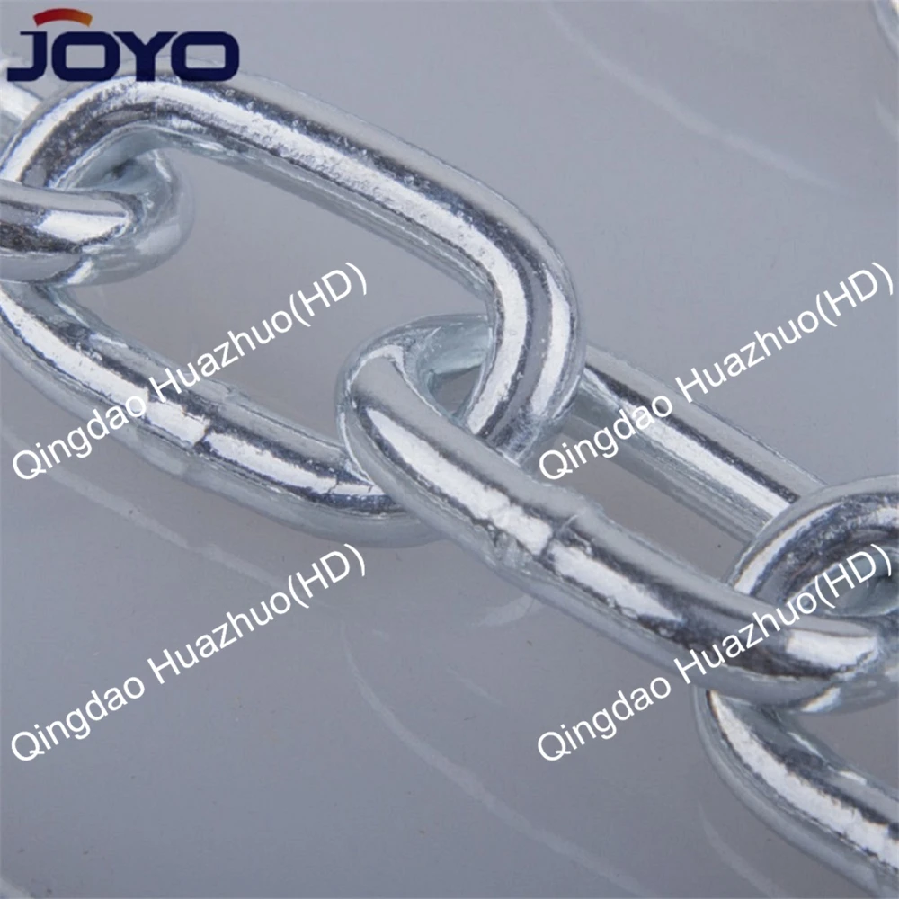 China manufacturer Din5685 welded galvanized steel long link chain. .