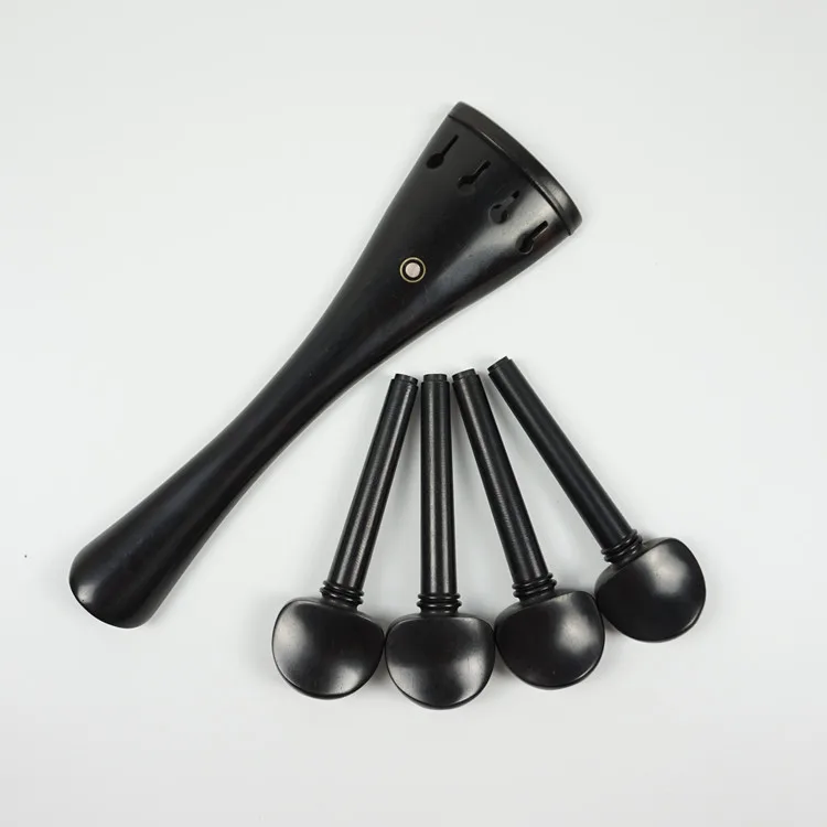 One Set 5pcs Cello Accessories Set Cello Pegs and Tailpiece