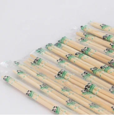 Wholesale Disposable Chopstick Set Print bag Packing Envelope Bamboo Round Chopsticks