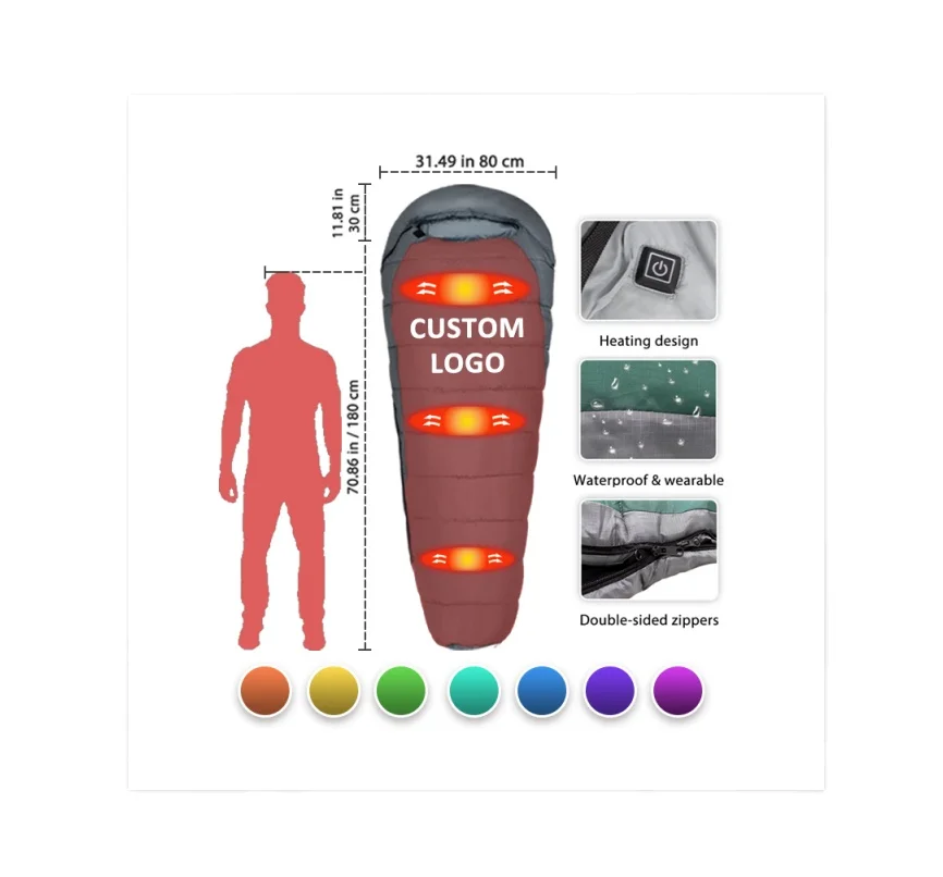 Высококачественный водонепроницаемый Изолированный спальный мешок в стиле милитари